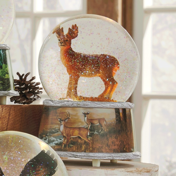 Lit Wildlife Waterglobe, , large