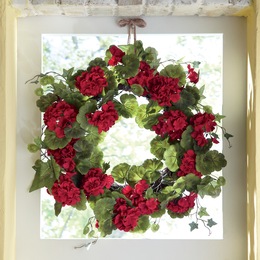 Geranium Wreath, , large