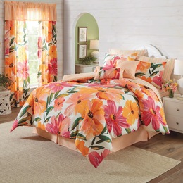 Sunburst 10-Piece Comforter Set and Window Treatments, , large