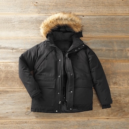 Hooded Down-Blend Jacket, , large