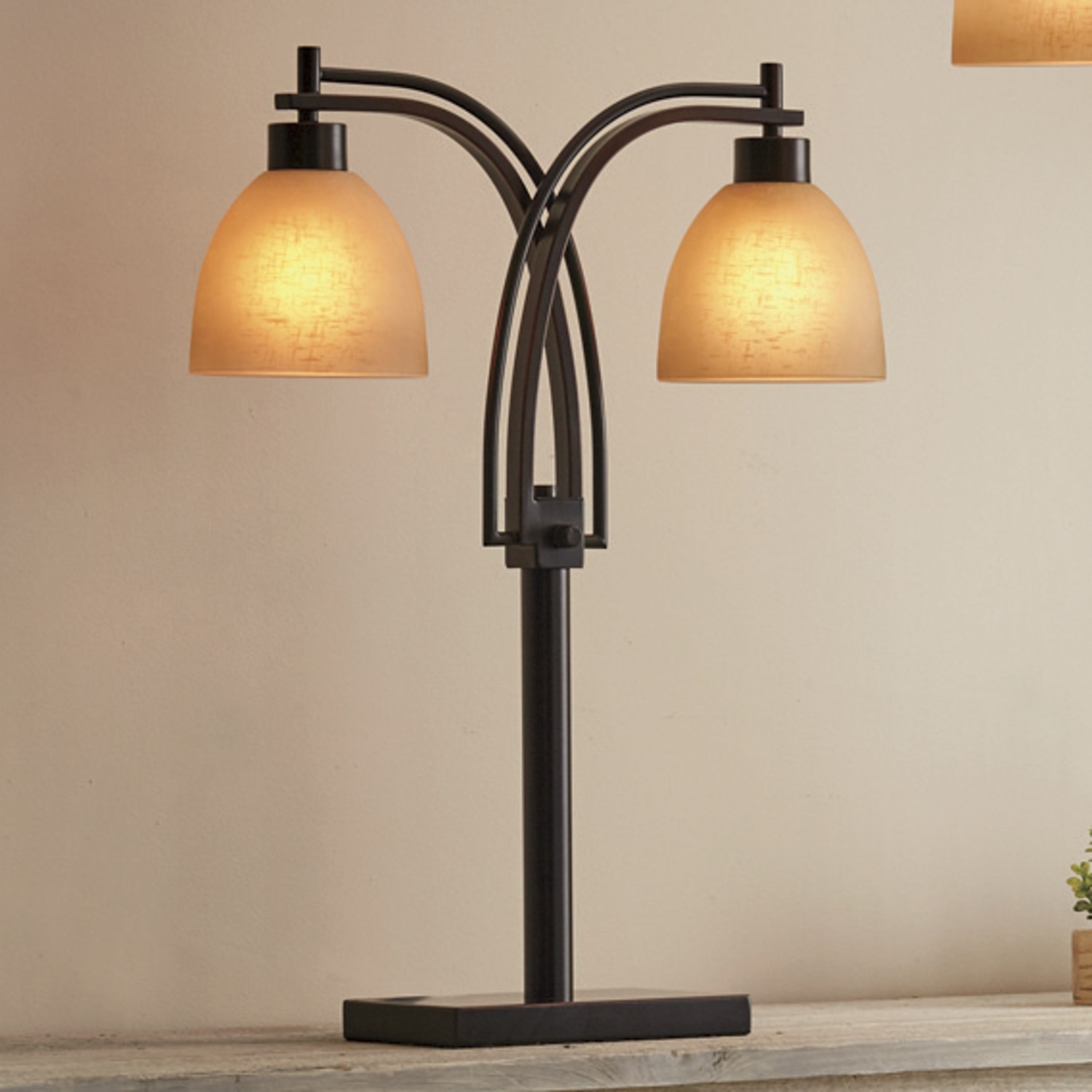 TwoBulb Table Lamp Country Door