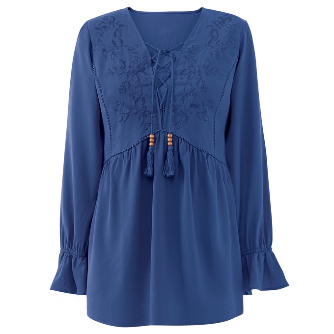 Ginger Spice Peasant Top, , large
