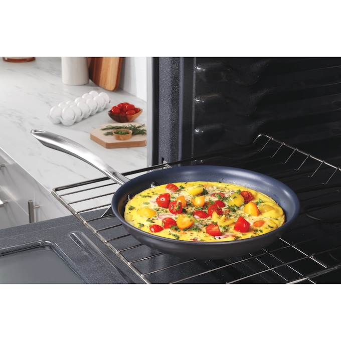 Guy Fieri Flavortown 12-Piece Laser Titanium Cookware Set, Black, large