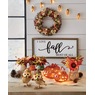 Set of 2 Lit Glass Pumpkins, , large