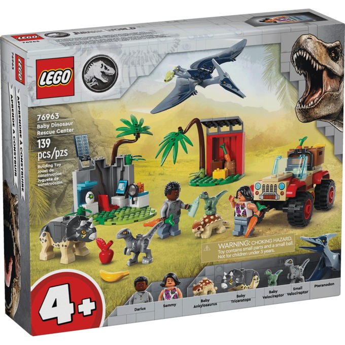 LEGO Jurassic World Baby Dinosaur Rescue Center, , large