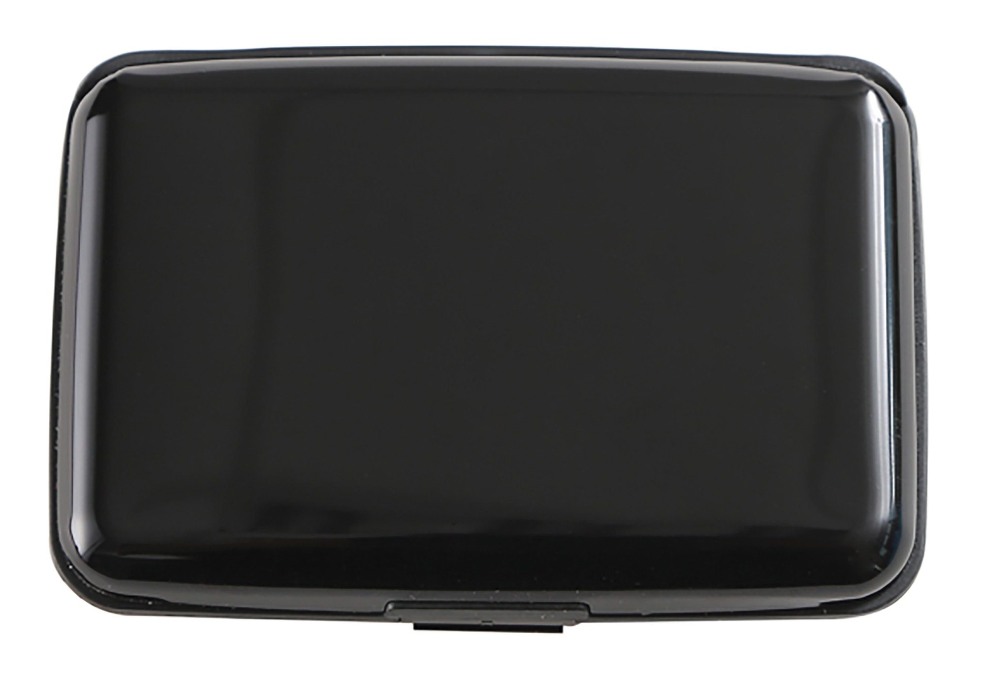 Aluminum Charging Wallet, Black, large