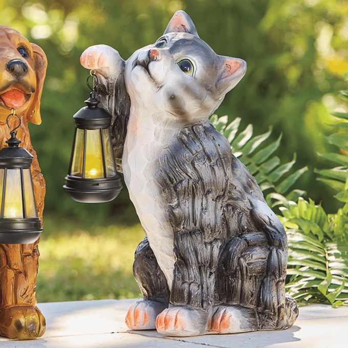 Solar Pet with Lantern, , large