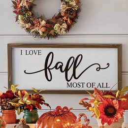 I Love Fall Most of All Wall D&amp;eacute;cor, , large