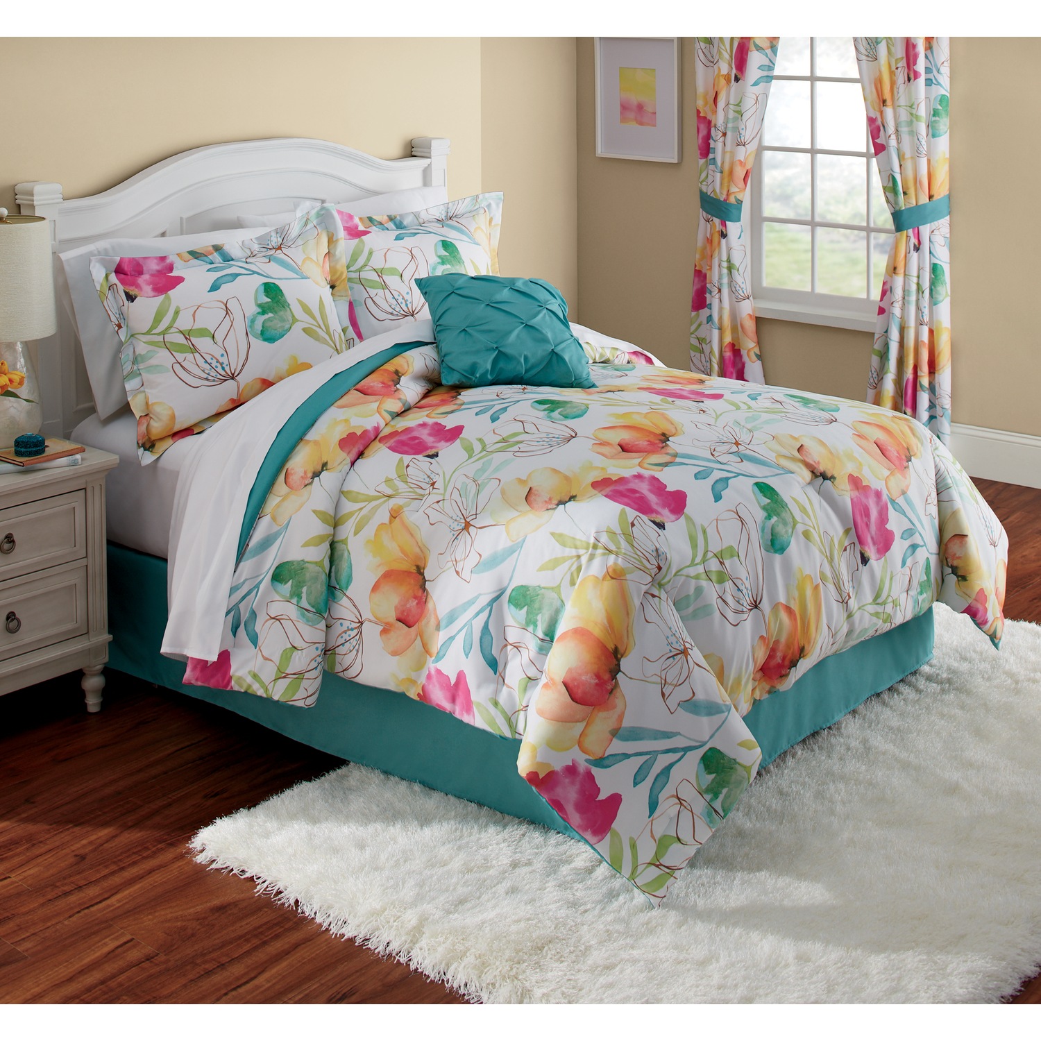 Watercolor Floral Comforter Set Country Door