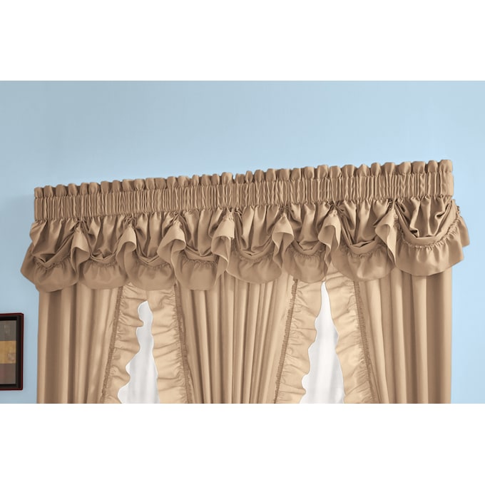 Mayfair Romantic Semi-Sheer Queen Anne Valance, , large