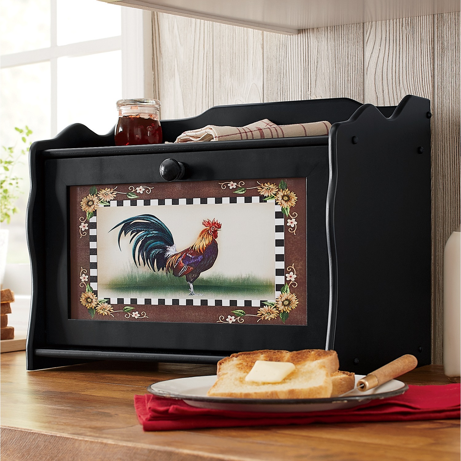Fall Rooster Bread Box Country Door