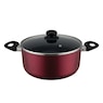 20-Piece Ceramic Metallic Cookware Set, Ruby, large