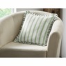Green Stripe Pleated Indoor/Outdoor Accent Pillow, , large