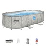 Bestway Power Steel Swim Vista Series 14' Above Ground Outdoor Swimming Pool Set with Filter Pump, Ladder, and Pool Cover, , large