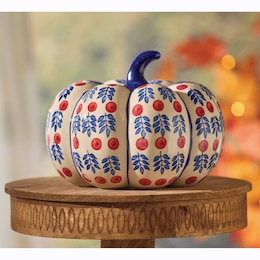 Chinoiserie Glazed Pumpkin, , large