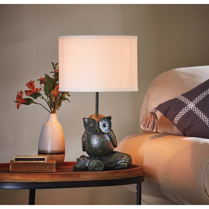 Templeton Owl Lamp, , large