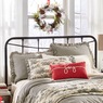 Ticking Stripe Ruffled Sham, , large