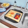 Bamboo Kitchen Sink Workstation, Brown, large