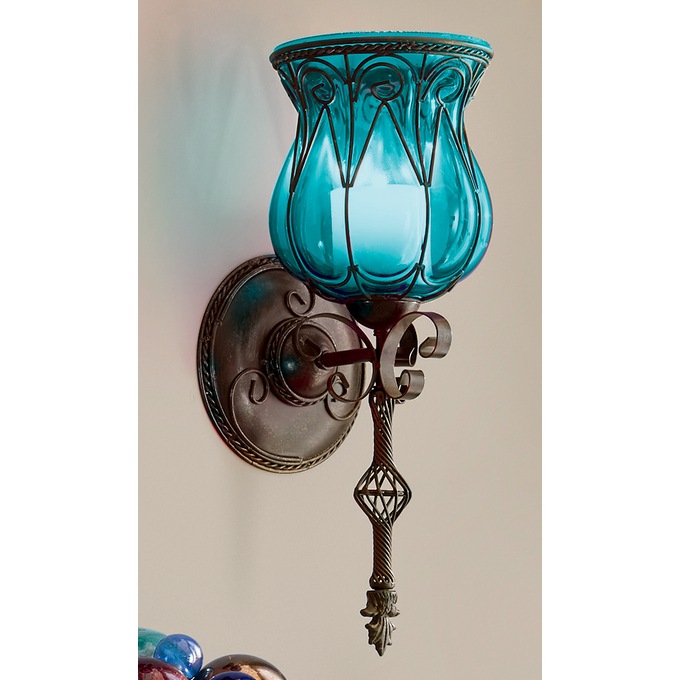 Captured Glass Wall Sconce, , large