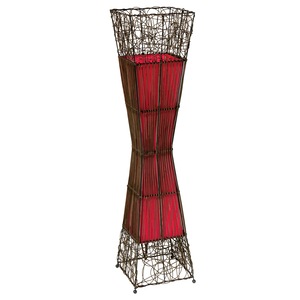 Zain Lighted Rattan Floor Lamp, , large