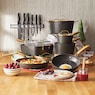 Granitestone 20-Piece Armor Max Hard-Anodized Nonstick Cookware Set, , large