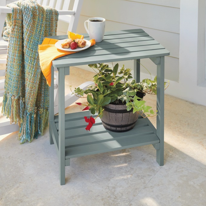 Slatted Accent Table, , large