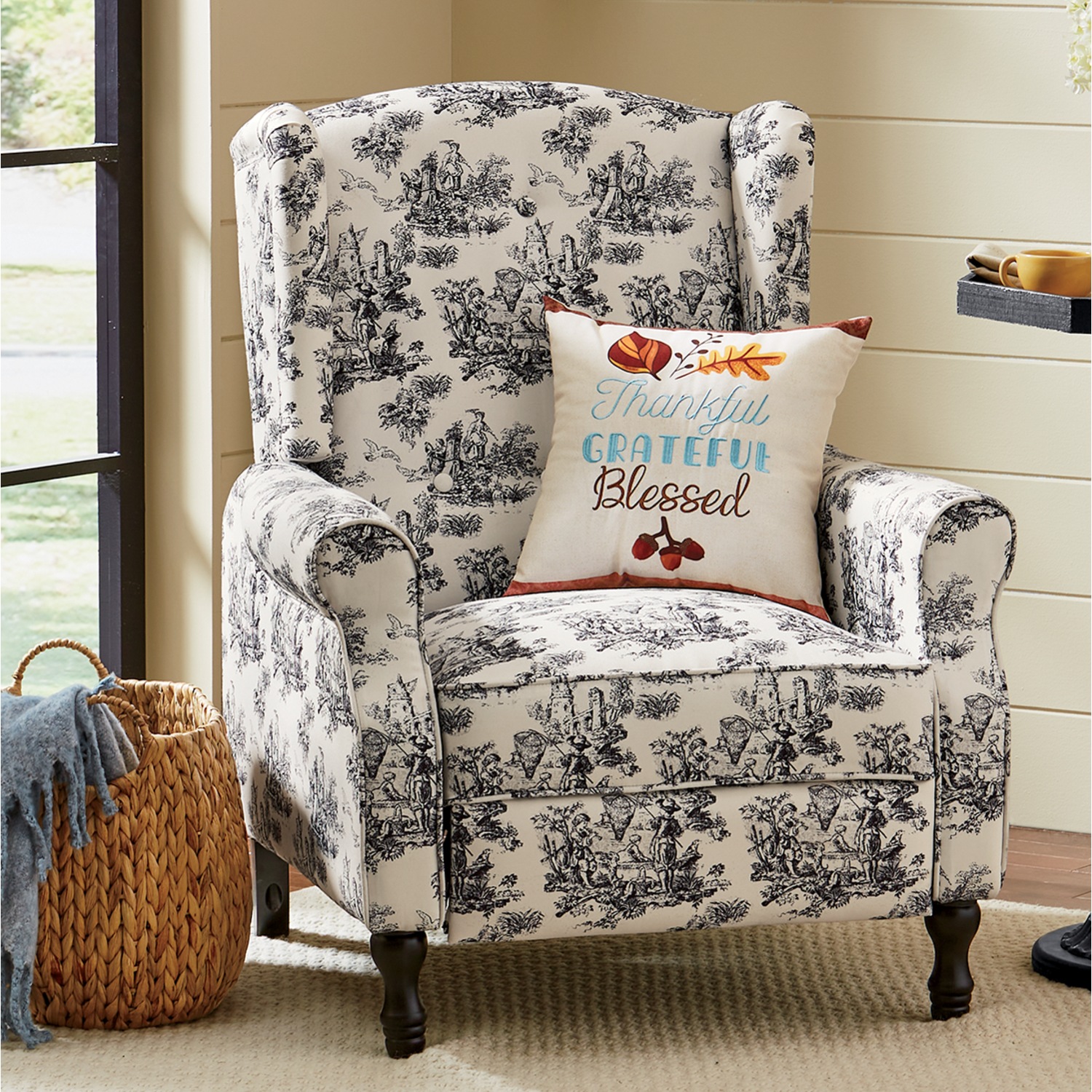 Large wingback recliner clearance