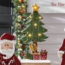 Chunky Wood Cutouts Lit Tree with Presents, , large