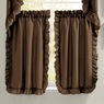 Mayfair Romantic Ruffled Semi-Sheer Cape Cod Tier Pair, , large