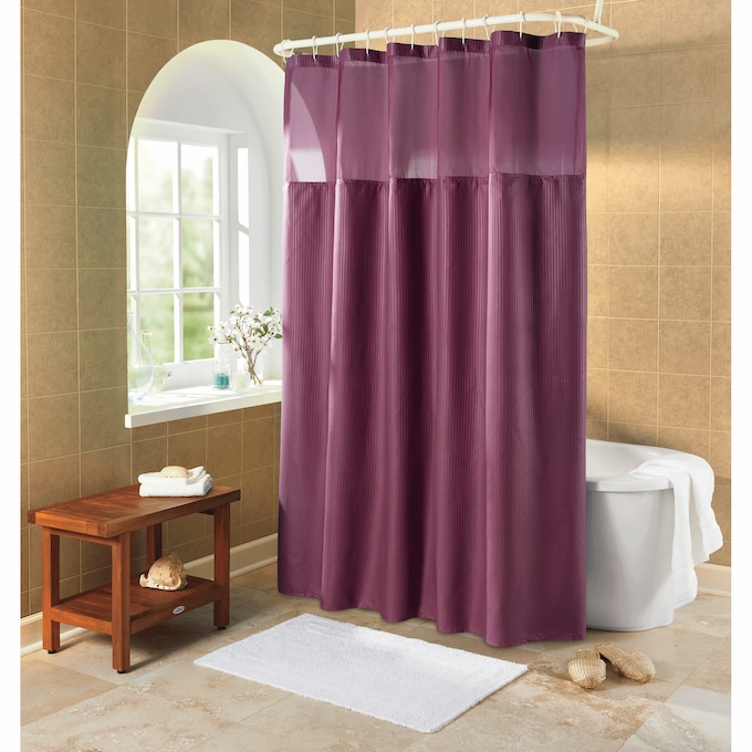 Serene Snap Shower Curtain, , large