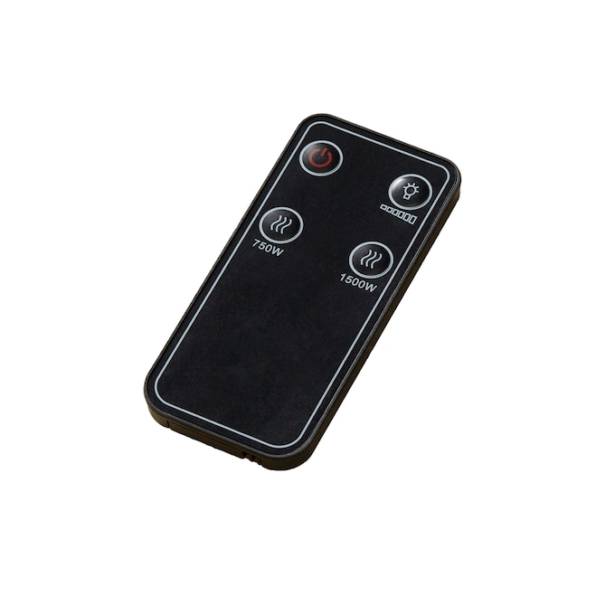 Black Media Fireplace with Remote, , large