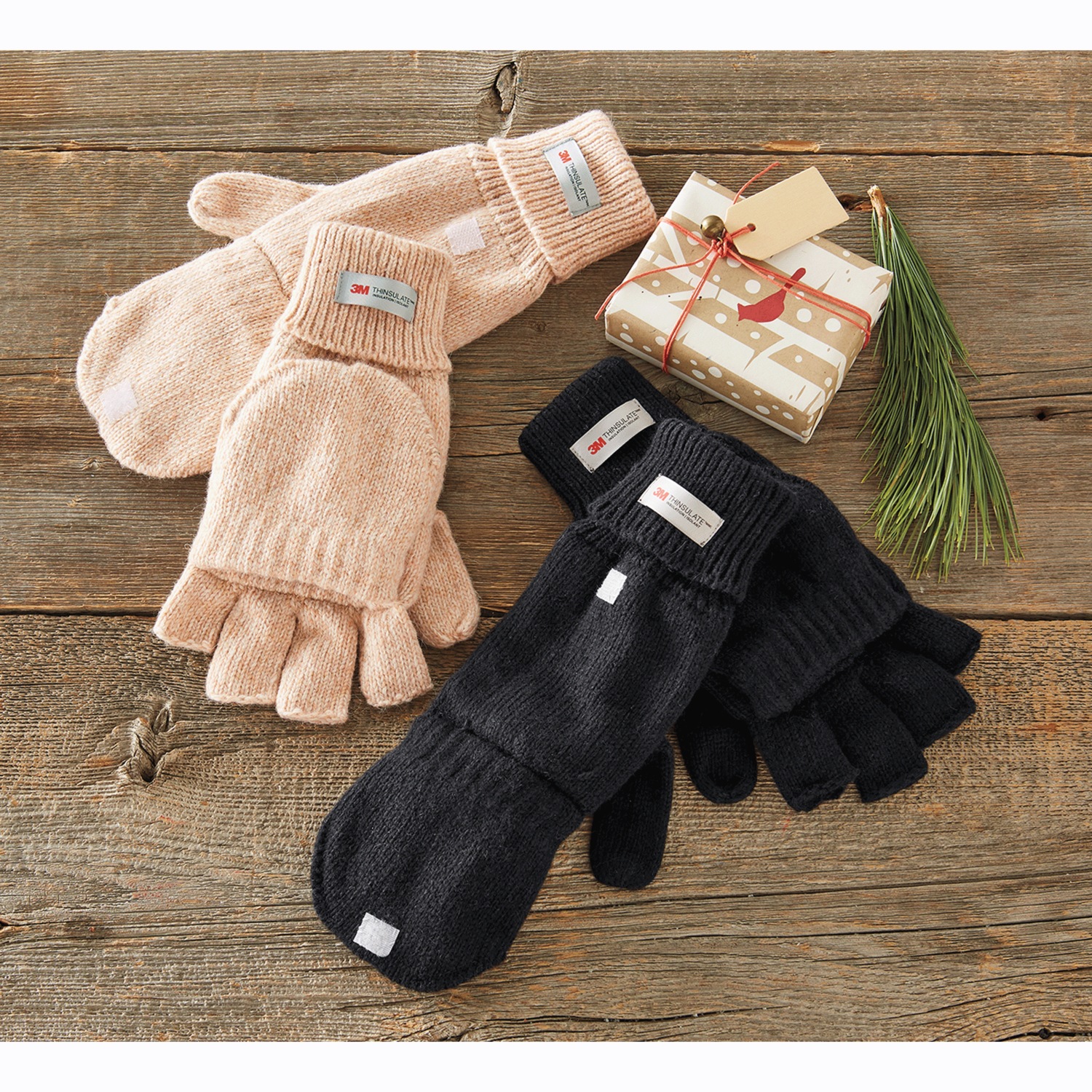 Womens thinsulate on sale convertible mittens