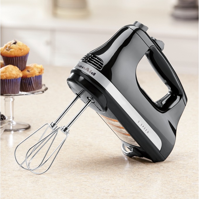 KitchenAid Onyx Black 9-Speed Electric Hand Mixer + Reviews