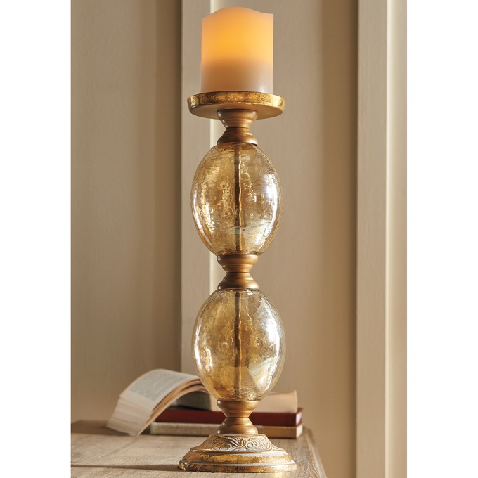 Golden Glam Candleholder, , large