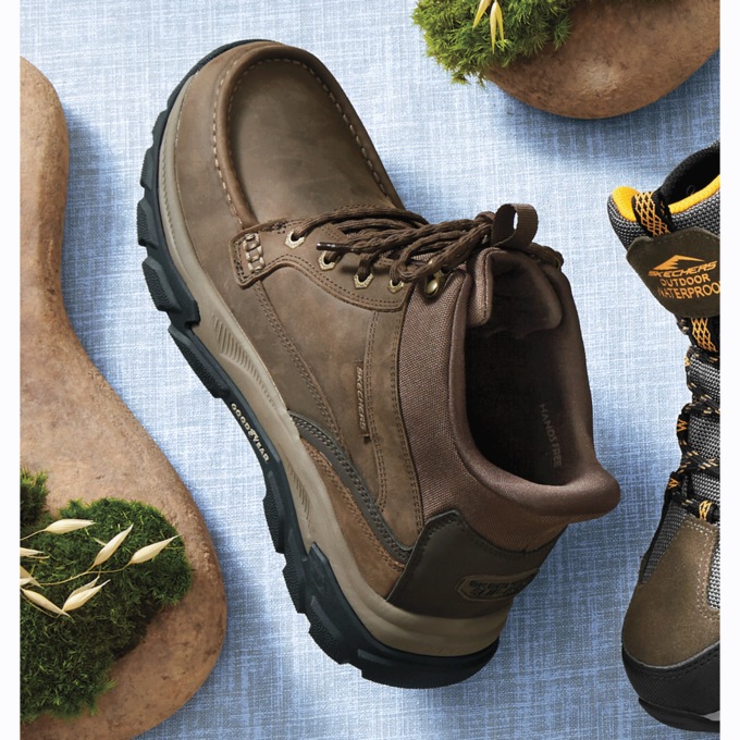 Skechers Men's Slip-Ins Relaxed Fit Leather Comfort Boot, , large