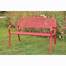 Colorful Garden Bench, Raspberry Red, large