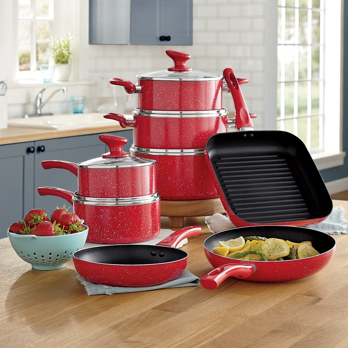 Country Kitchen 16-pc. Aluminum Cookware Set