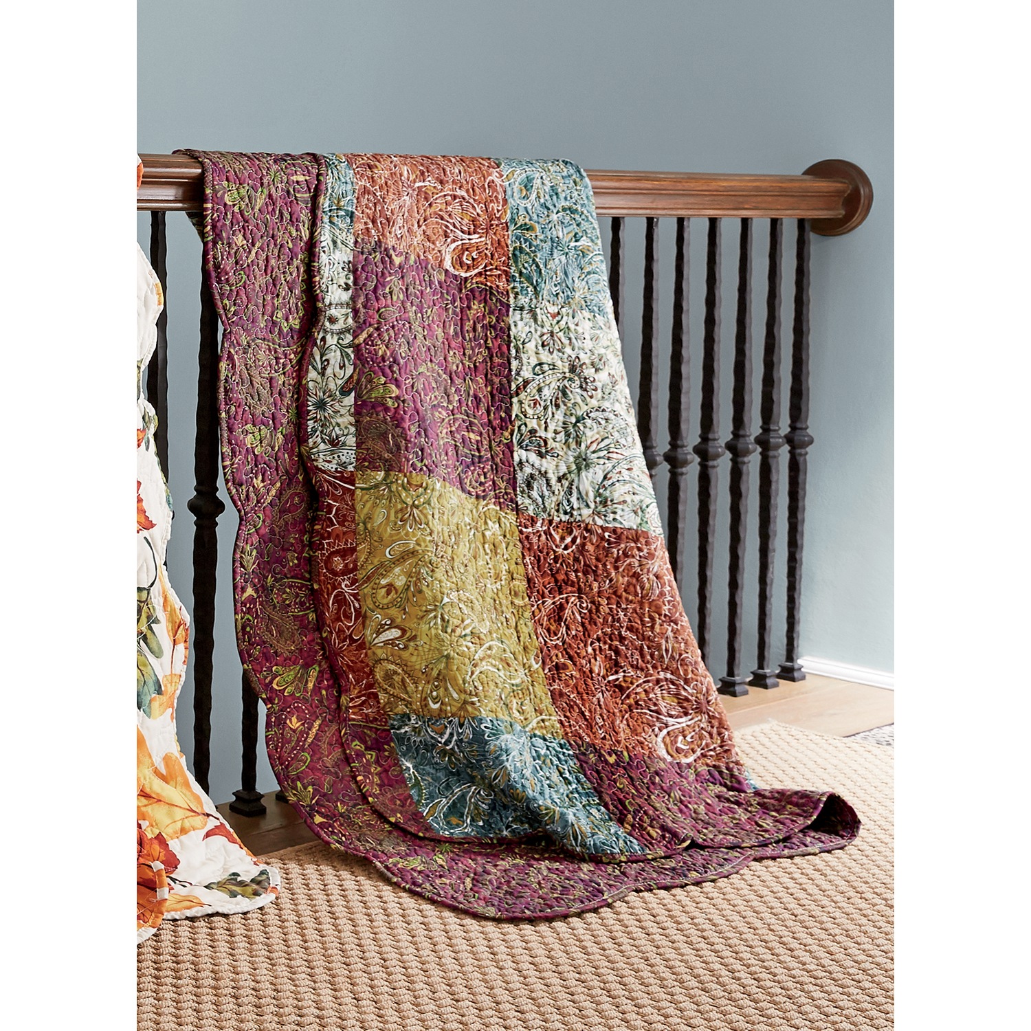 Large hot sale quilted throw