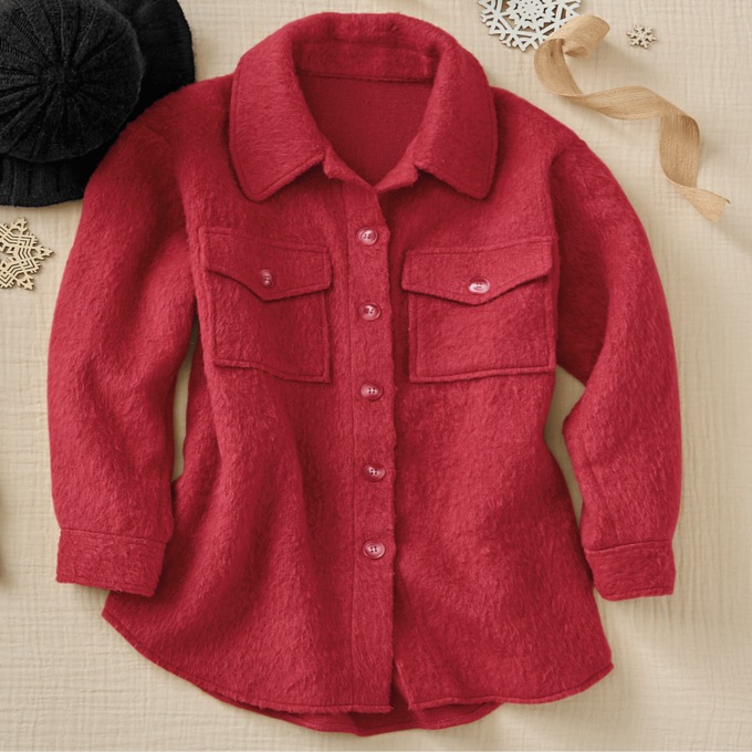 Solid Shacket, , large