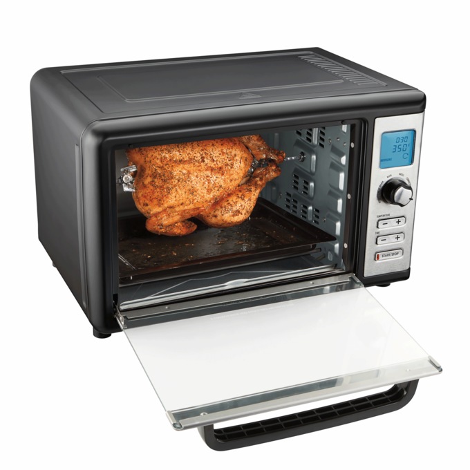 Hamilton Beach Digital Countertop Oven with Convection and Rotisserie, , large