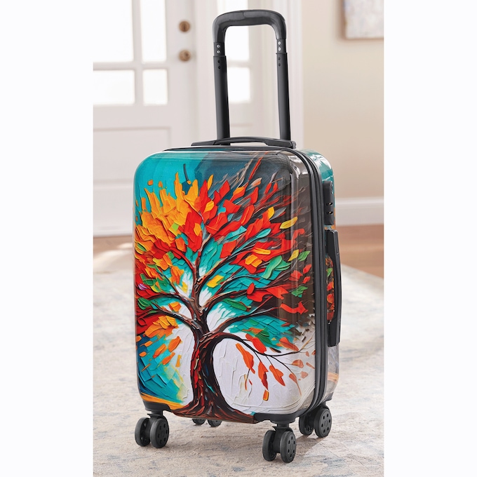 Tree of Life Luggage Set - Hardsided Carry-On with 2 Toiletry Bags, , large