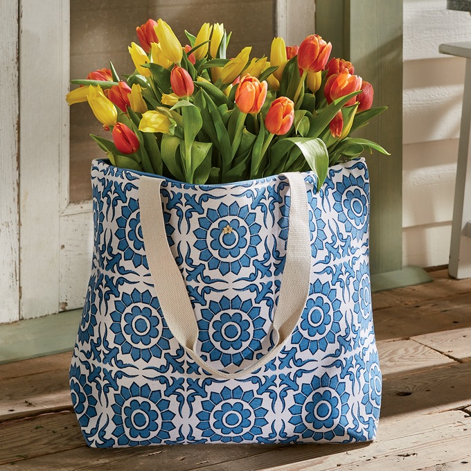 Tramonti Printed Tote, , large
