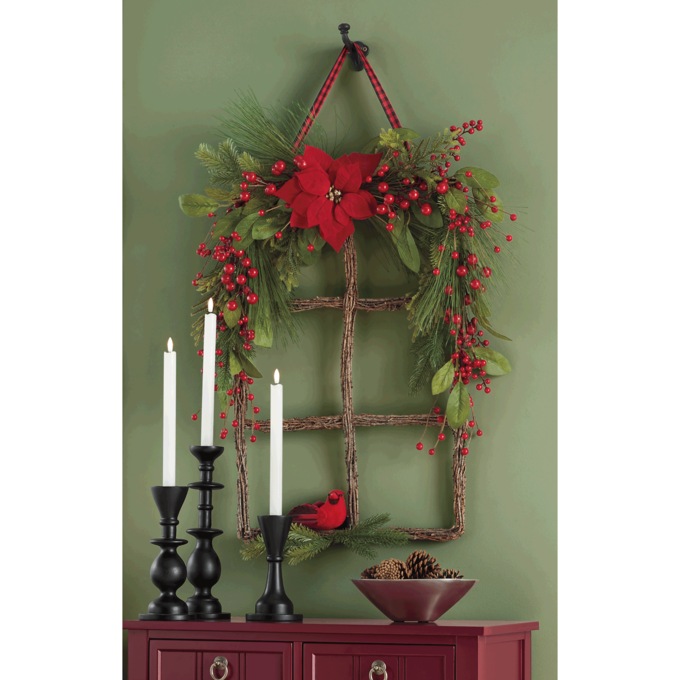 Poinsettia Window Frame, , large