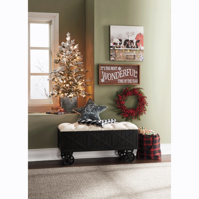 Lit Christmas Cows Wall Art, , large