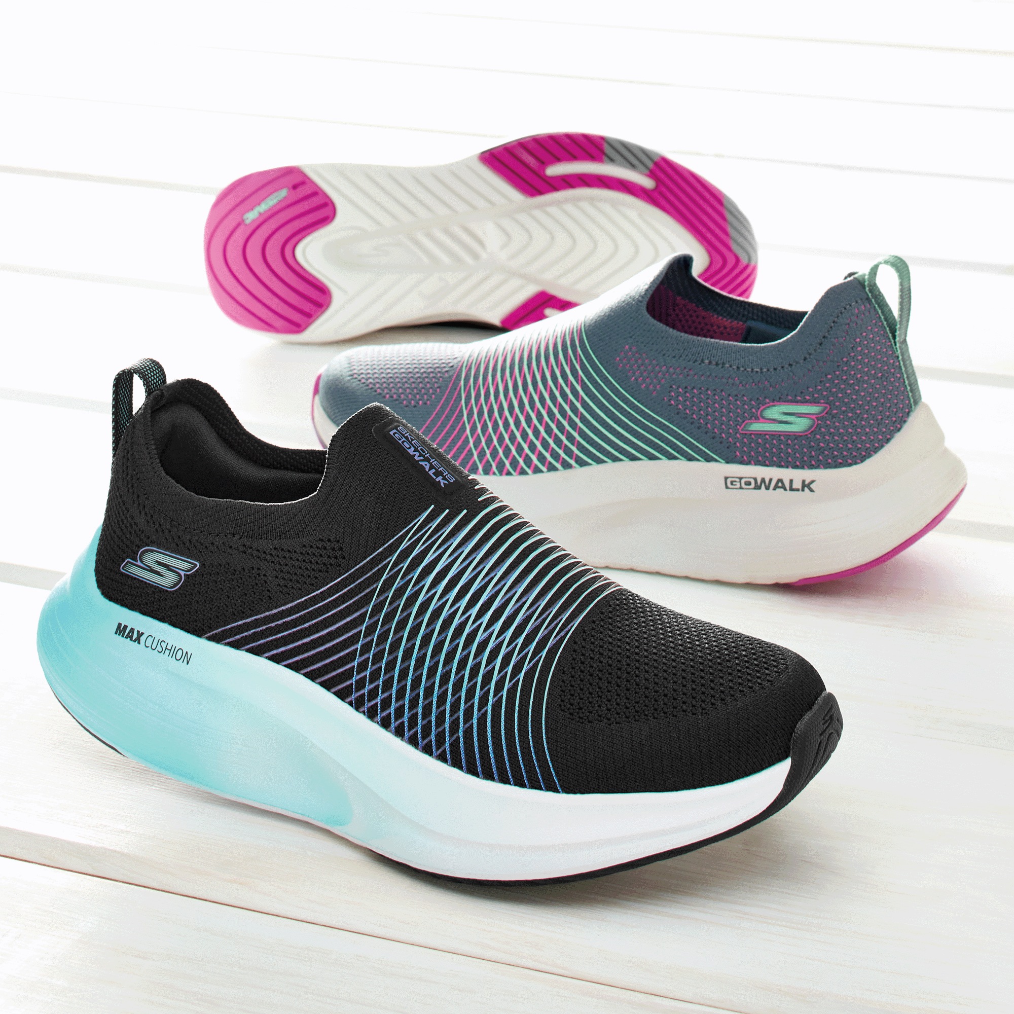 skechers goga max non slip