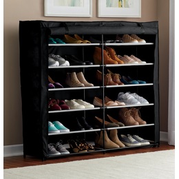 6-Layer Double Shoe Rack, , large
