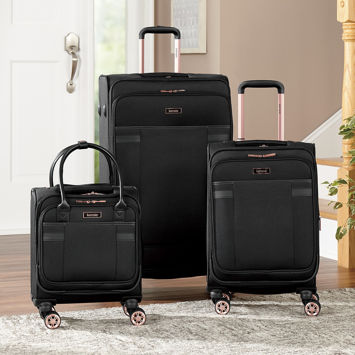 Kensie floral luggage store