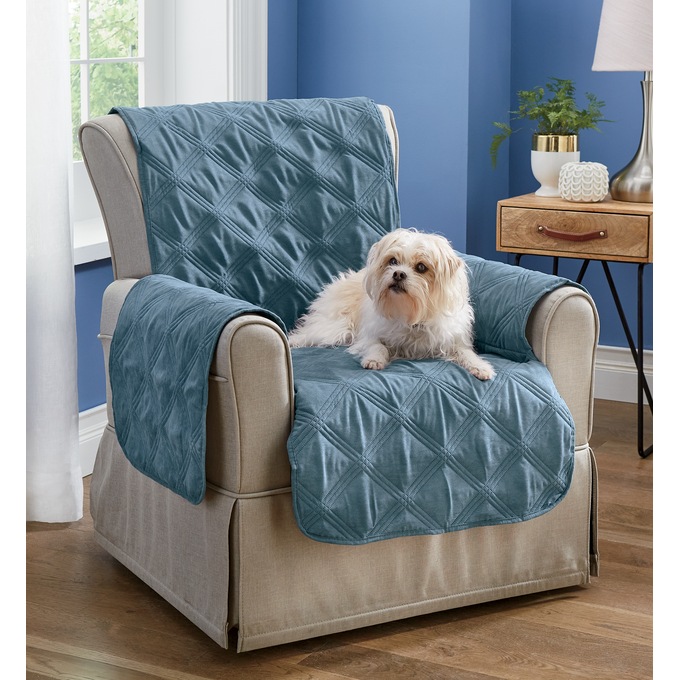 Faux-Suede Waterproof Secure-Fit Furniture Protector, , large