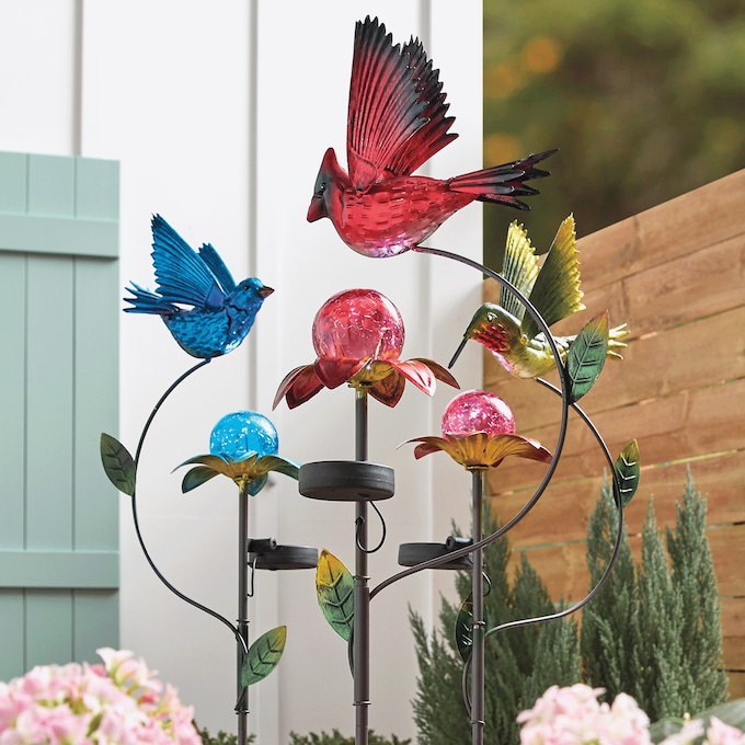 Solar Bird Stake, , large