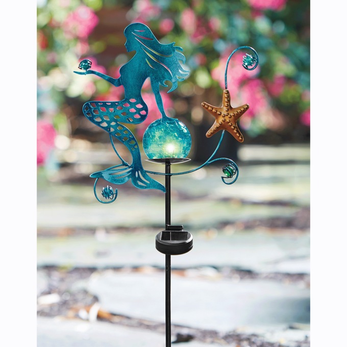 Mermaid Solar Stake, , large